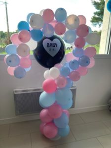 arche de ballon organisation gender reveal party morbihan 56 loire atlantique