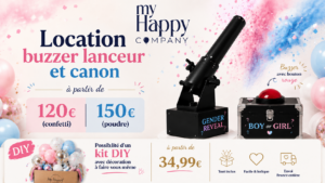 organiser une gender reveal location buzzer gender reveal