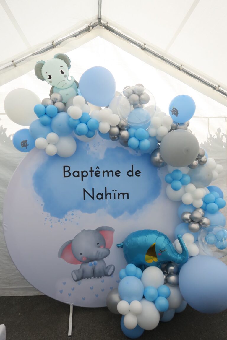 decoration organisation baptême anniversaire morbihan arche de ballons