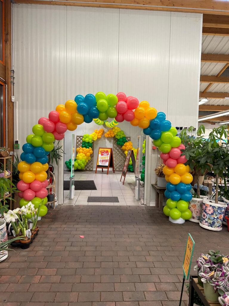 décoration arche de ballons magasin Morbihan Bretagne vannes Lorient