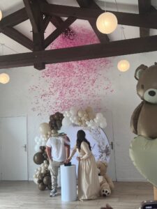 décoration révélation buzzer Gender Reveal Morbihan Bretagne Loire atlantique lorient vannes Nantes rennes