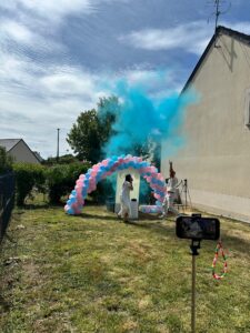 décoration révélation buzzer Gender Reveal Morbihan Bretagne Loire atlantique lorient vannes Nantes rennes