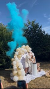 décoration révélation buzzer Gender Reveal Morbihan Bretagne Loire atlantique lorient vannes Nantes rennes