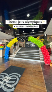 arche de ballons pas cher guirlande de ballons jeux olympiques Morbihan Loire Atlantique Bretagne