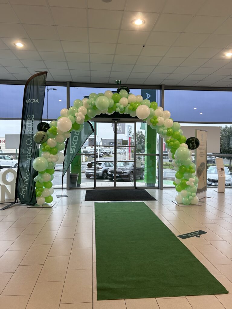 arche de ballons décoration evènement d'entreprise ouverture inauguration salon pro Morbihan Bretagne Loire Atlantique vannes Lorient