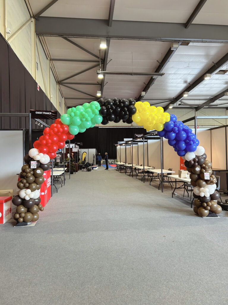 arche de ballons pas cher guirlandes de ballons jeux olympiques vannes Lorient Bretagne Loire Atlantique