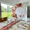décorateur baptême arche de ballons toile personnalisée Morbihan Bretagne loire atlantique
