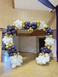 décorateur mariage arche de ballons toile personnalisée Morbihan Bretagne loire atlantique