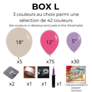 Kit clé en main arche de ballons personnalisé à faire sois même
