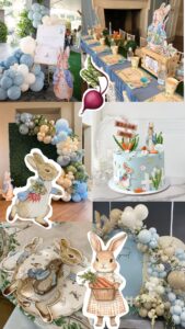 décoration anniversaire pierre lapin arche de ballon my happy company Morbihan Bretagne loire atlantique