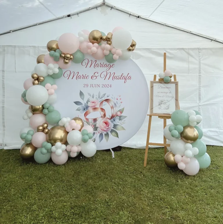 décorateur mariage arche de ballons moribhan bretagne loire atlantique