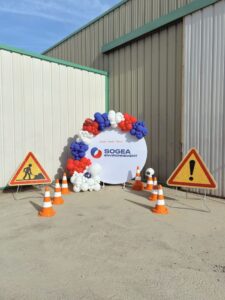 arche de ballons départ en retraite morbihan