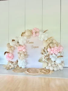 décorateur mariage arche de ballons toile personnalisée Morbihan Bretagne loire atlantique