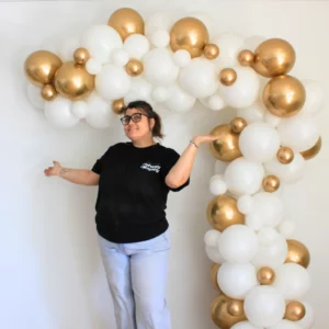 Arche au metre Arche de Ballons Blanc doré My Happy Company Ma Décor Box Vanessa Le Cadre