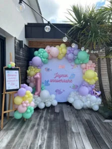 Arche de ballons premier anniversaire vannes