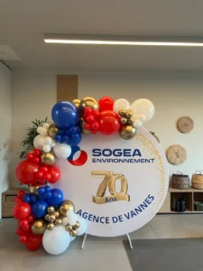 Arche de ballons pour séminaire d'entreprise Vannes