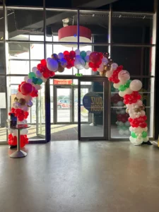 Arche de ballons speed park vannes pour Noel