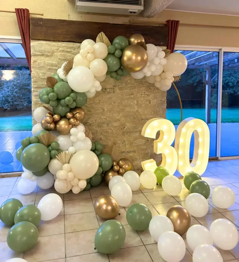 Arche de ballons vannes anniversaire 30 ans