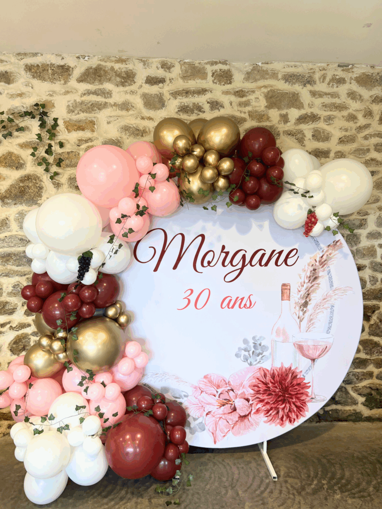 anniversaire décoration arche de ballons Morbihan Loire atlantique Bretagne