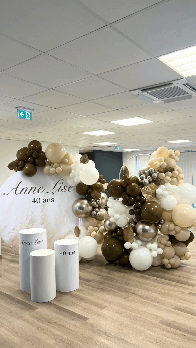 arche de ballons Morbihan Loire atlantique Bretagne bohème pampa