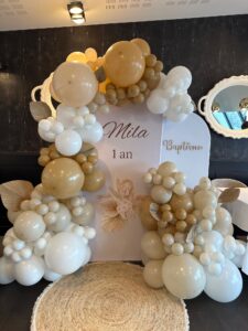 arche de ballons bohème bapteme
