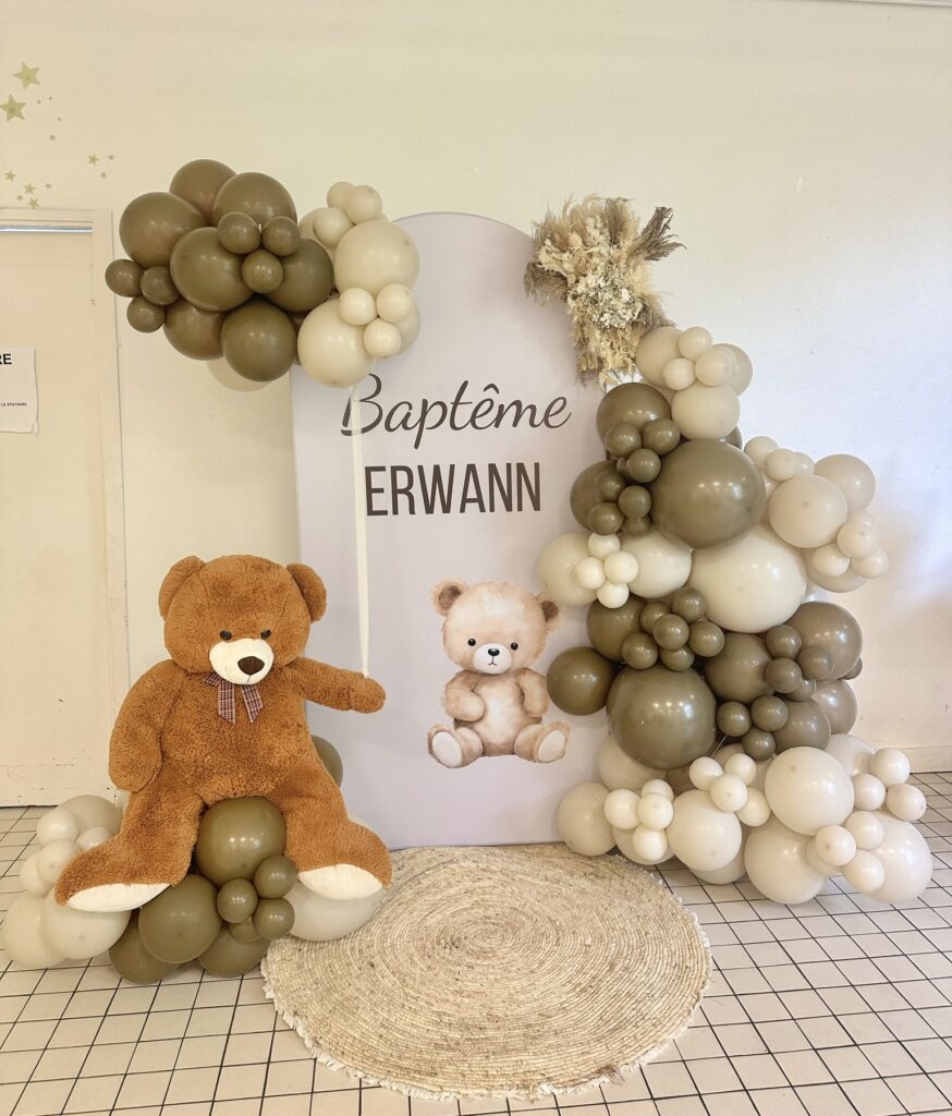 arche de ballons bapteme Morbihan Bretagne Loire Atlantique