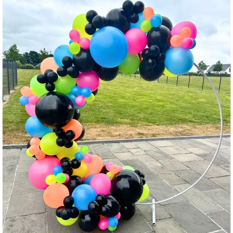 arche néon noir dj disco Morbihan Bretagne Loire Atlantique