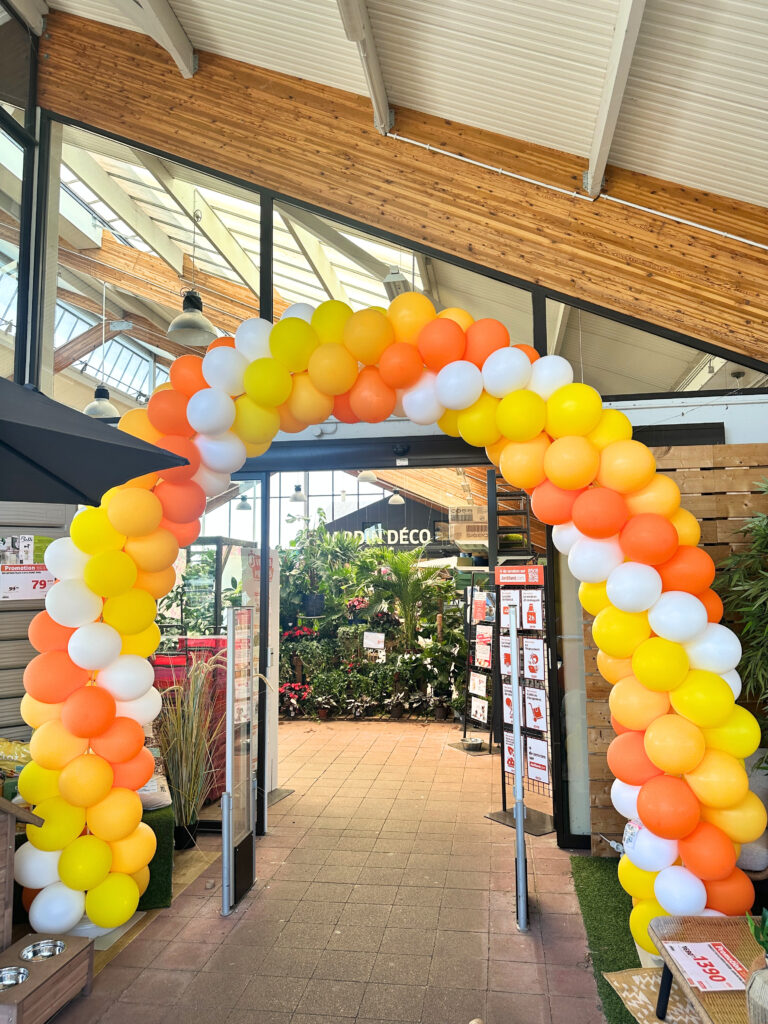 arche de ballons professionnel arche de ballons jardinant animation ballon Bretagne pays de la loire ile de France