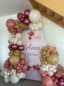 décoration d'anniversaire Morbihan Bretagne Loire atlantique Nantes arche de ballons pas cher