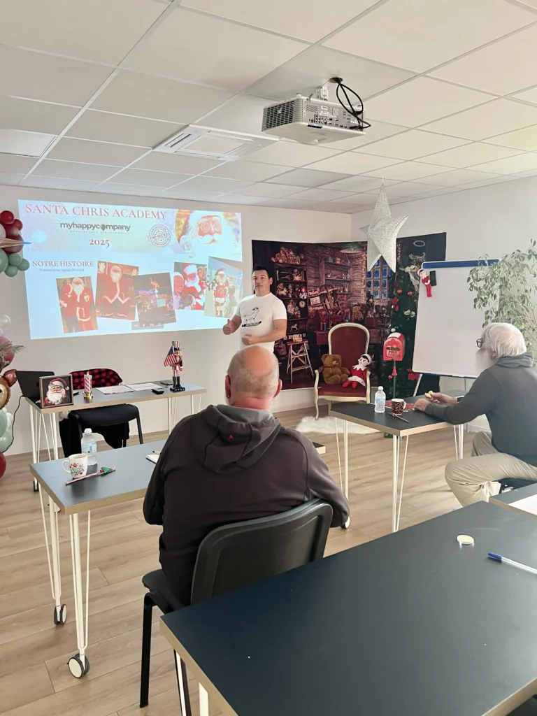 ecole du père Noel formation Père Noël Santa Chris