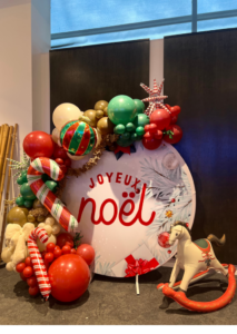 décoration de Noel Père Noël Morbihan Bretagne Loire atlantique