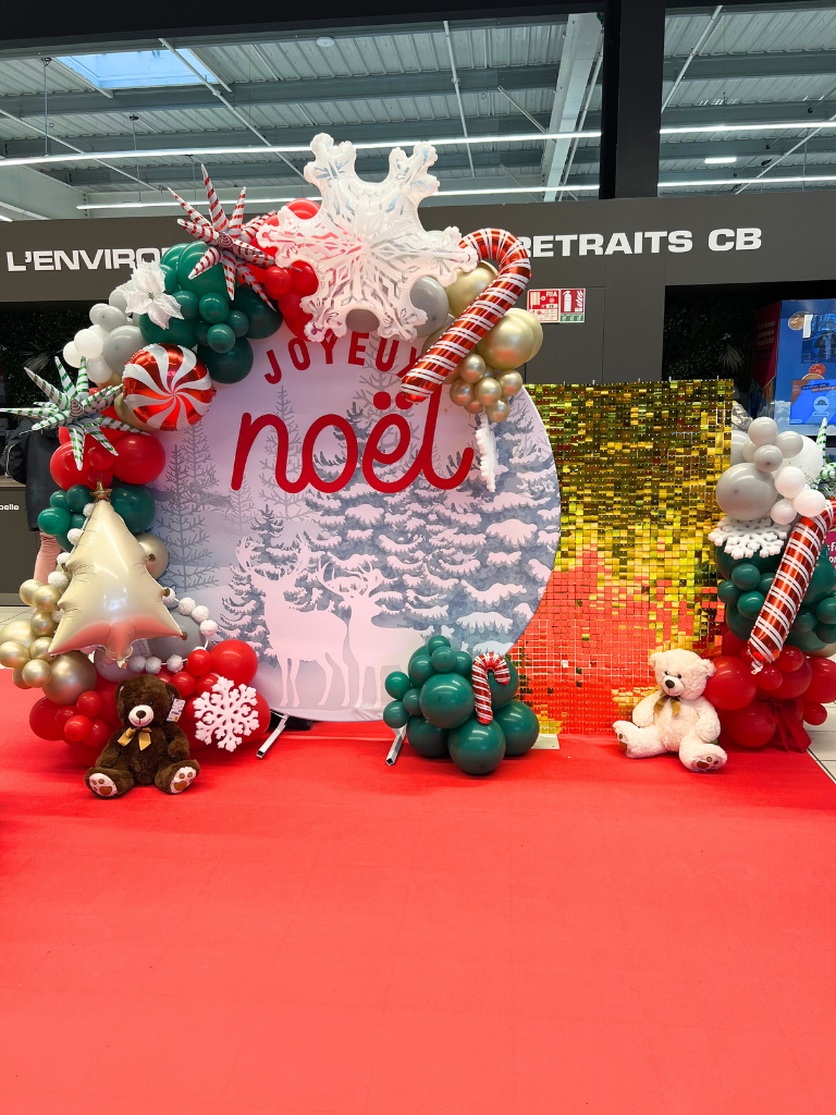 décoration de Noel Père Noël Morbihan Bretagne Loire atlantique