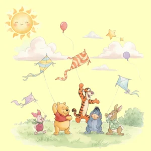 thème bapteme anniversaire Winnie l'ourson abeille