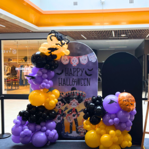 décoration halloween centre commercial hypermarché supermarché retail