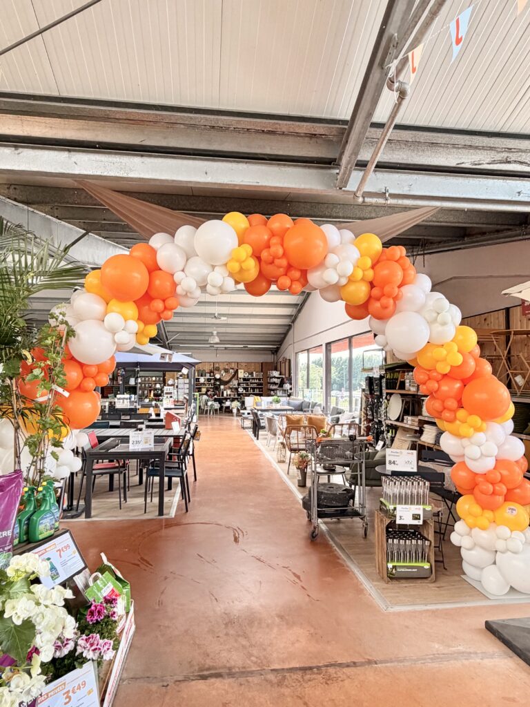 Arche de ballons ouverture boutique Morbihan Loire atlantique Bretagne Paris