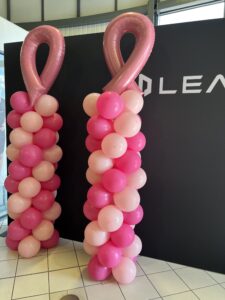 octobre rose ballon octobre rose noeud octobre rose Morbihan Bretagne paris