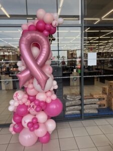 octobre rose ballon octobre rose noeud octobre rose Morbihan Bretagne paris