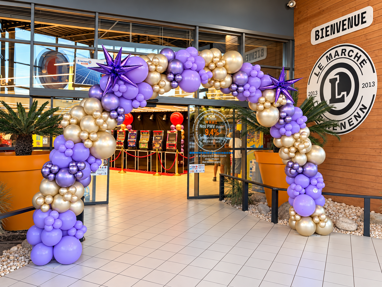 Arche de ballons décorateur ballon Morbihan lorient vannes Nantes rennes paris ile de france